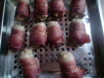 Rezept: Hähnchen-Schinkenröllchen Bild Nr. 4 Hähnchen-Schinkenröllchen - Rezept - Bild Nr. 4