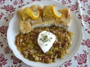 Hauptmenü - Lachs mit Lauch / Porree Beilage von Kochmamma - Rezept