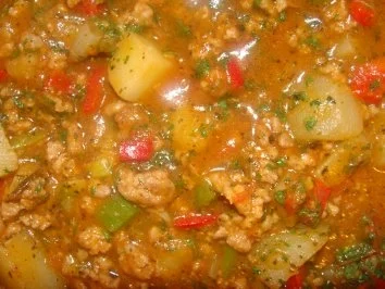 Rezept: Eintopf : - Hackfleisch Ratatouille Bild Nr. 2 Eintopf : - Hackfleisch Ratatouille - Rezept - Bild Nr. 2