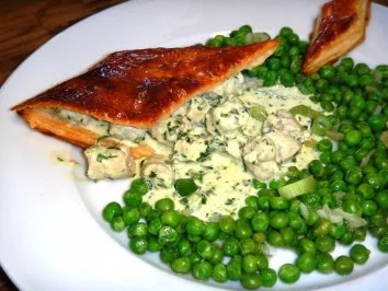 Bärlauch-Rhomboid in Erbsumgebung - Rezept