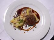 Rinderfilet an Whiskeysoße mit Kartoffeln und Gemüse - Rezept