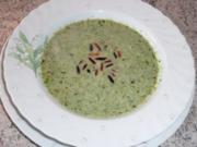 Süppchen: Schaumsüppchen von gemischten Blattsalat - Rezept