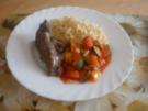 Lamm Lendchen ~ Gemüsepfanne ~ Kritharaki - Reisnudeln - Rezept