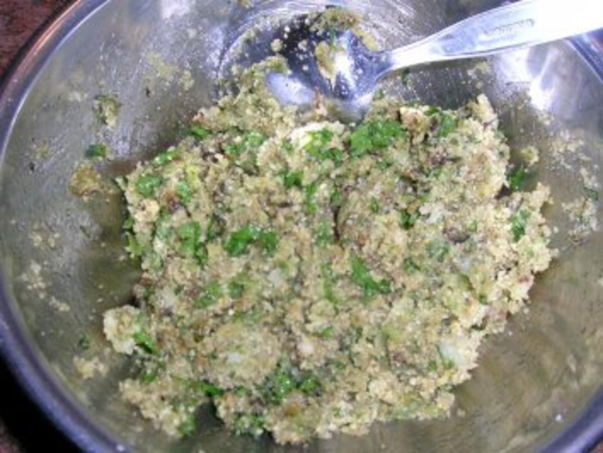 Lammrack mit Zucchini-Kräuter Kruste an Olivenkartoffelpüree - Rezept - Bild Nr. 8