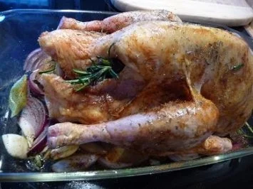 Rezept: Perlhuhn an Rosmarinkartöffelchen mit Pfifferling-Böhnchen Bild Nr. 5 Perlhuhn an Rosmarinkartöffelchen mit Pfifferling-Böhnchen - Rezept - Bild Nr. 5