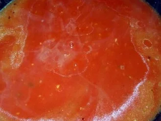 Hähnchen in Pfeffer-Tomaten-Sauce mit Spätzle - Rezept - Bild Nr. 6