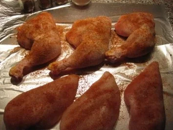 Rezept: Hähnchen-Zweierlei.... auf Zucchini-Paprika-Gemüse Bild Nr. 2 Hähnchen-Zweierlei.... auf Zucchini-Paprika-Gemüse - Rezept - Bild Nr. 2