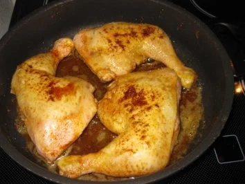 Rezept: Hähnchen-Zweierlei.... auf Zucchini-Paprika-Gemüse Bild Nr. 4 Hähnchen-Zweierlei.... auf Zucchini-Paprika-Gemüse - Rezept - Bild Nr. 4