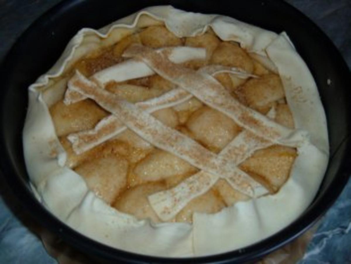 Kuchen : Blätterteig - Birnenkuchen - Rezept - Bild Nr. 6