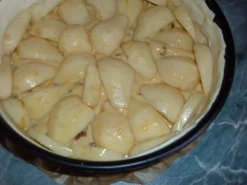 Kuchen : Blätterteig - Birnenkuchen - Rezept - Bild Nr. 5