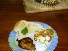 R-G-W gebacken im Ofen, mit Filetsteak & Tzaziki - Rezept - Bild Nr. 5