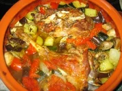 Lammkeule mit Gemüse im Römertopf - Rezept