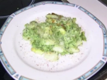 Gebratener Spargel mit Bärluch-Gnocci - Rezept