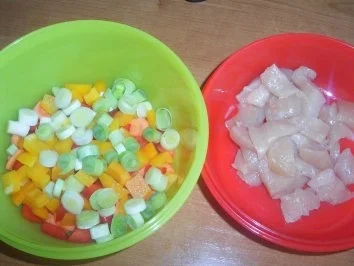 Mein Geschnetzeltes vom Huhn mit viel Gemüse - Rezept - Bild Nr. 3