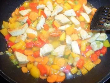 Mein Geschnetzeltes vom Huhn mit viel Gemüse - Rezept - Bild Nr. 6