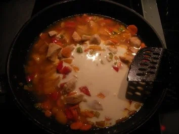 Mein Geschnetzeltes vom Huhn mit viel Gemüse - Rezept - Bild Nr. 7