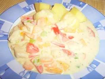 Mein Geschnetzeltes vom Huhn mit viel Gemüse - Rezept