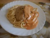 Rezept: Wildlachs auf Nudeln Wildlachs auf Nudeln - Rezept