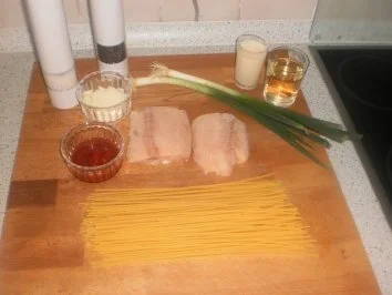 Rezept: Wildlachs auf Nudeln Bild Nr. 2 Wildlachs auf Nudeln - Rezept - Bild Nr. 2