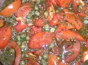 Tomatensalat italienisch  - z.B. als Beilage zu meinen Meeresfrüchte-Cannelloni - Rezept