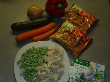 Pfannnengerichte: Pfannengemüse mit Nudeln - Rezept - Bild Nr. 2