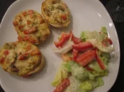 Überbackene Baguettebrötchen - Rezept