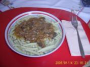 Hackfleisch-Champignons-Sahne-Soße - Rezept