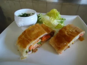 Gemüsestrudel mit Eierschwammerl - Rezept