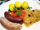 Sauerkraut mit Thüringer Blut- und Leberwürstchen ... - Rezept