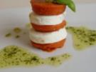 Tomate – Mozzarella mit Basilikumöl - Rezept