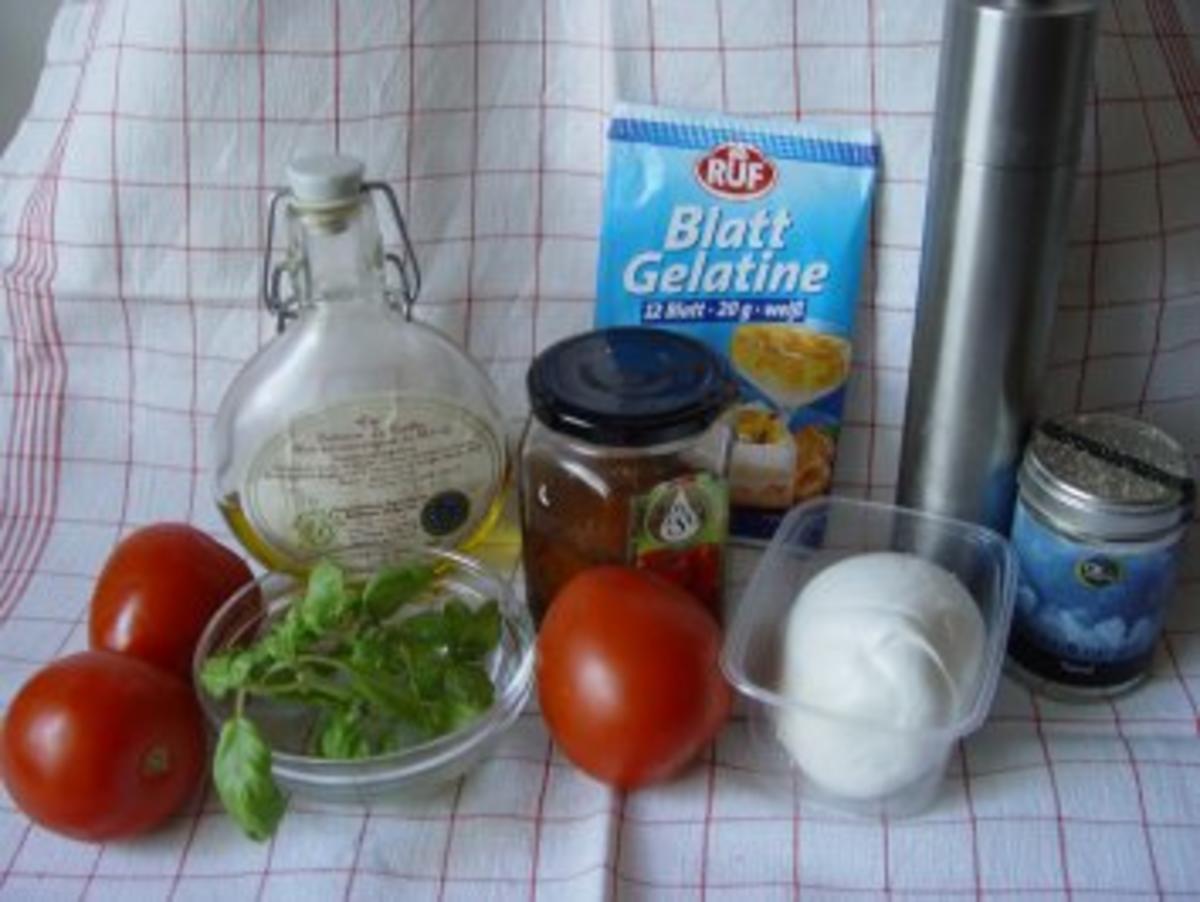 Tomate – Mozzarella mit Basilikumöl - Rezept - Bild Nr. 2