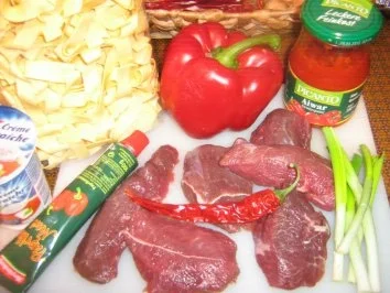 Lammsteaks mit Paprikagemüse an Bandnudeln - Rezept - Bild Nr. 2