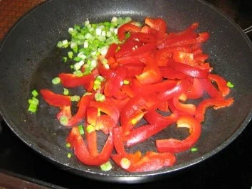 Lammsteaks mit Paprikagemüse an Bandnudeln - Rezept - Bild Nr. 4