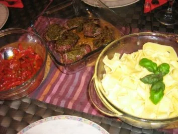 Lammsteaks mit Paprikagemüse an Bandnudeln - Rezept - Bild Nr. 7