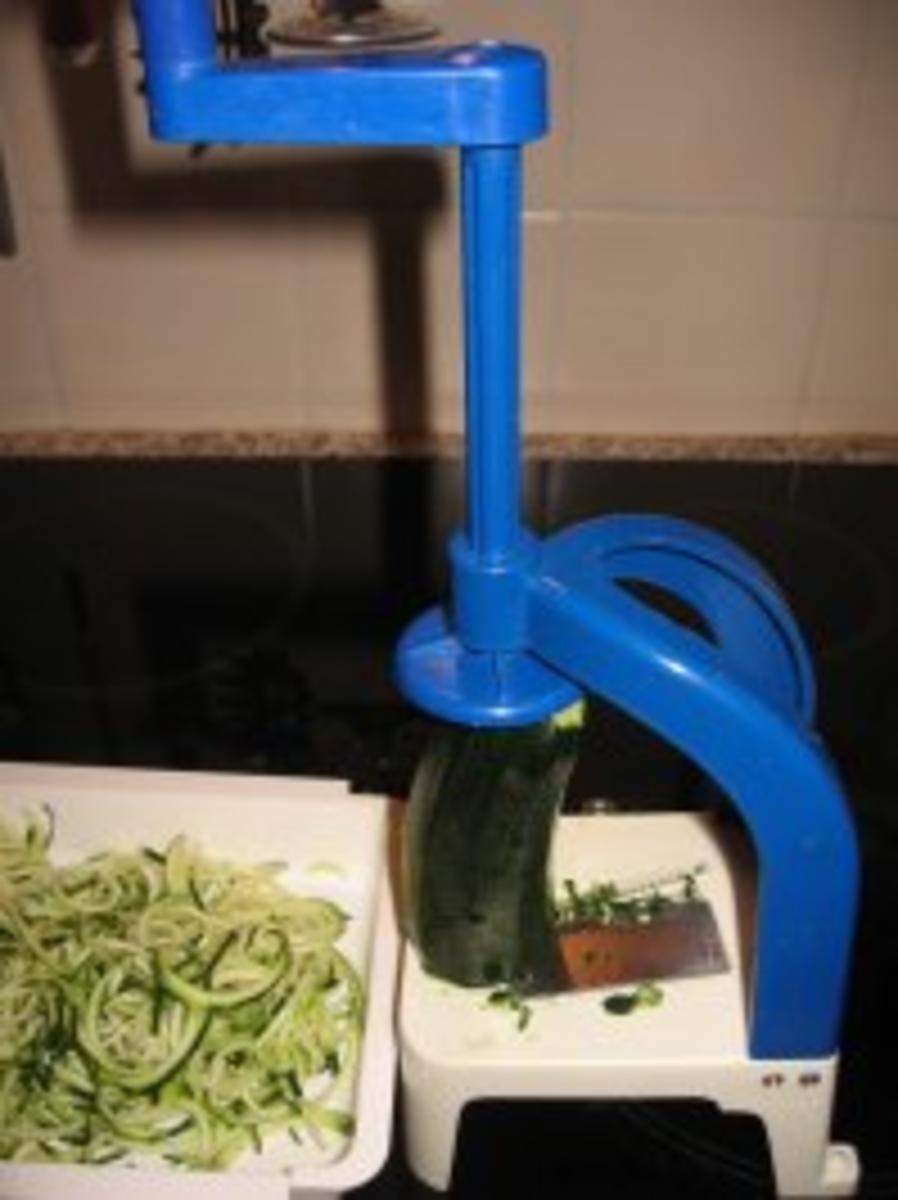 Wildlachs mit Gemüsespaghetti - Rezept - Bild Nr. 4
