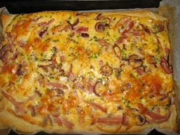 Zwiebel-Schinken-Quiche - Rezept