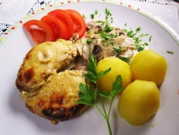 Lendchen im Senfhemd ... - Rezept