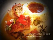 Involtini di Speck e Purè di Patate - Rezept