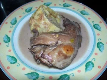 Rezept: Hase mit Rotwein- Johannisbeer Sauce Bild Nr. 3 Hase mit Rotwein- Johannisbeer Sauce - Rezept - Bild Nr. 3