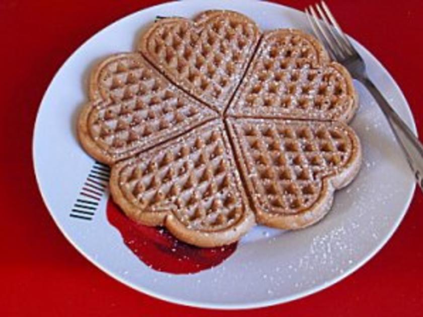 Gesunde Soja Vollkorn Waffeln - schnell &amp; einfach - 169 kcal/100g