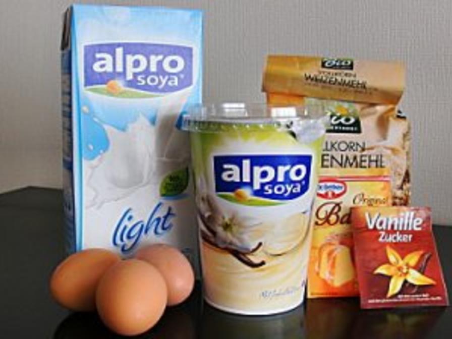 Gesunde Soja Vollkorn Waffeln - schnell & einfach - 169 kcal/100g Gesunde Soja Vollkorn Waffeln - schnell & einfach - 169 kcal/100g