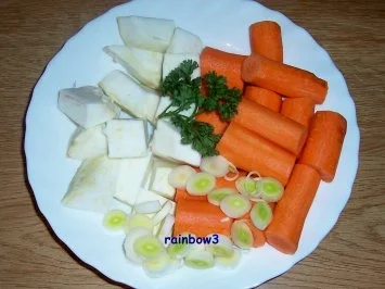 Kochen: Fleischbrühe (vom Schwein) - Rezept - Bild Nr. 2