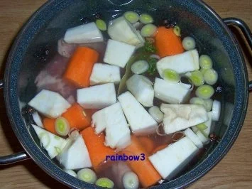 Kochen: Fleischbrühe (vom Schwein) - Rezept - Bild Nr. 3