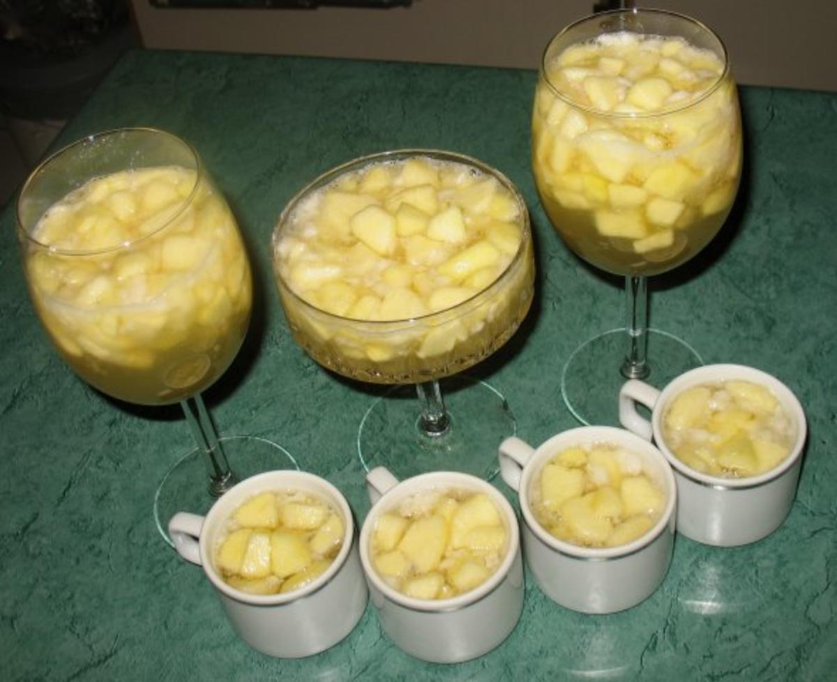 Dessert - Apfelgelee an Vanillesahne - Rezept - Bild Nr. 3