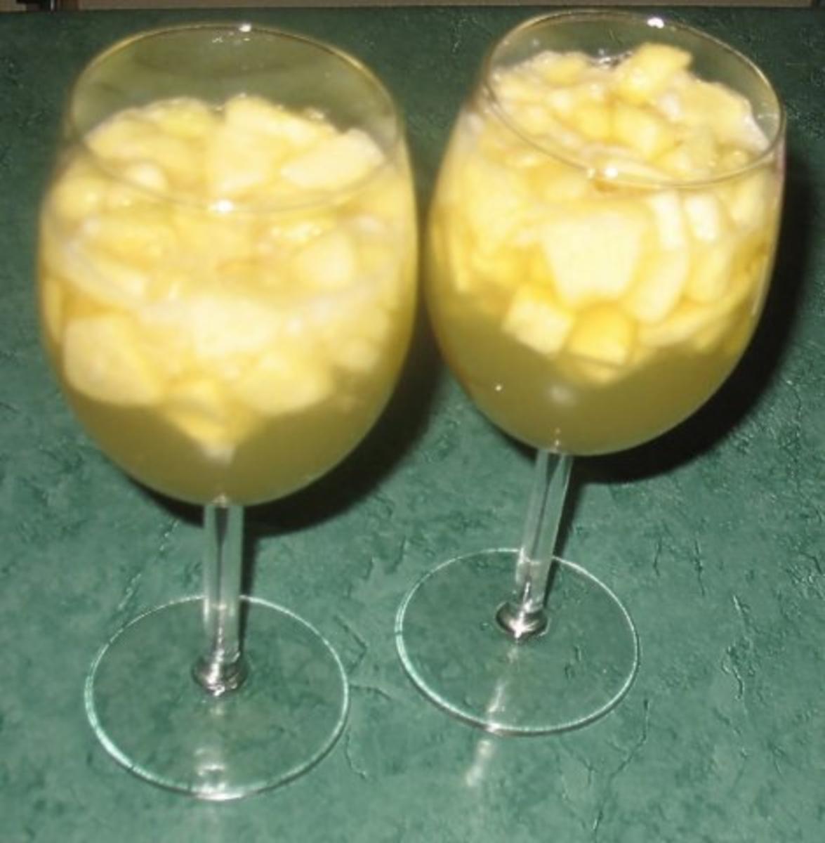 Dessert - Apfelgelee an Vanillesahne - Rezept - Bild Nr. 4