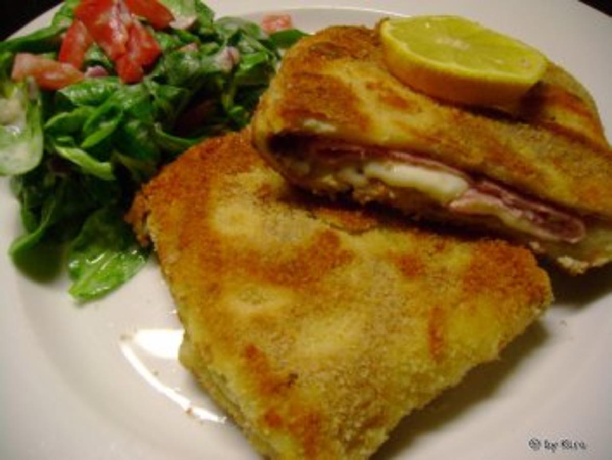 Eierspeisen: Panierte Pfannkuchen " Cordon Bleu " - Rezept - Bild Nr. 6