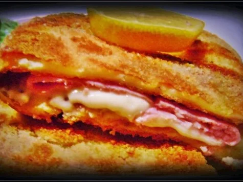 Eierspeisen: Panierte Pfannkuchen " Cordon Bleu " - Rezept