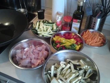 Leo´s Hähnchenbrust mit Gemüse & Reis - Rezept - Bild Nr. 2