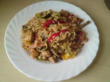Leo´s Hähnchenbrust mit Gemüse & Reis - Rezept