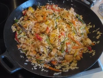 Leo´s Hähnchenbrust mit Gemüse & Reis - Rezept - Bild Nr. 5